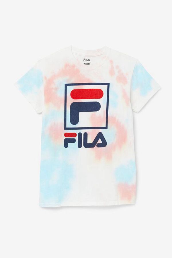 Fila Tričká Damske Viacfarebný - Tie Dye Logo Vypredaj - Slovakia 49608-BNAF